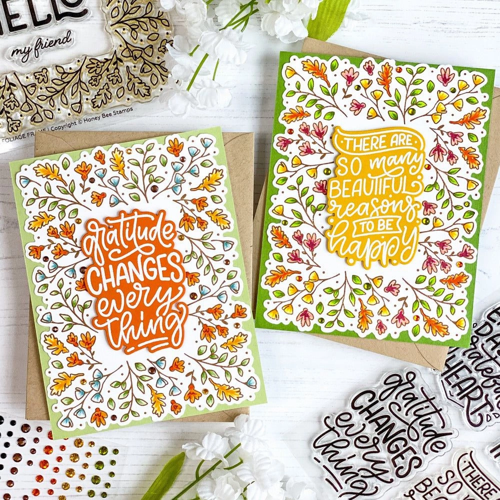 shockproof Fall Foliage Frame - 6X8 Stamp Set