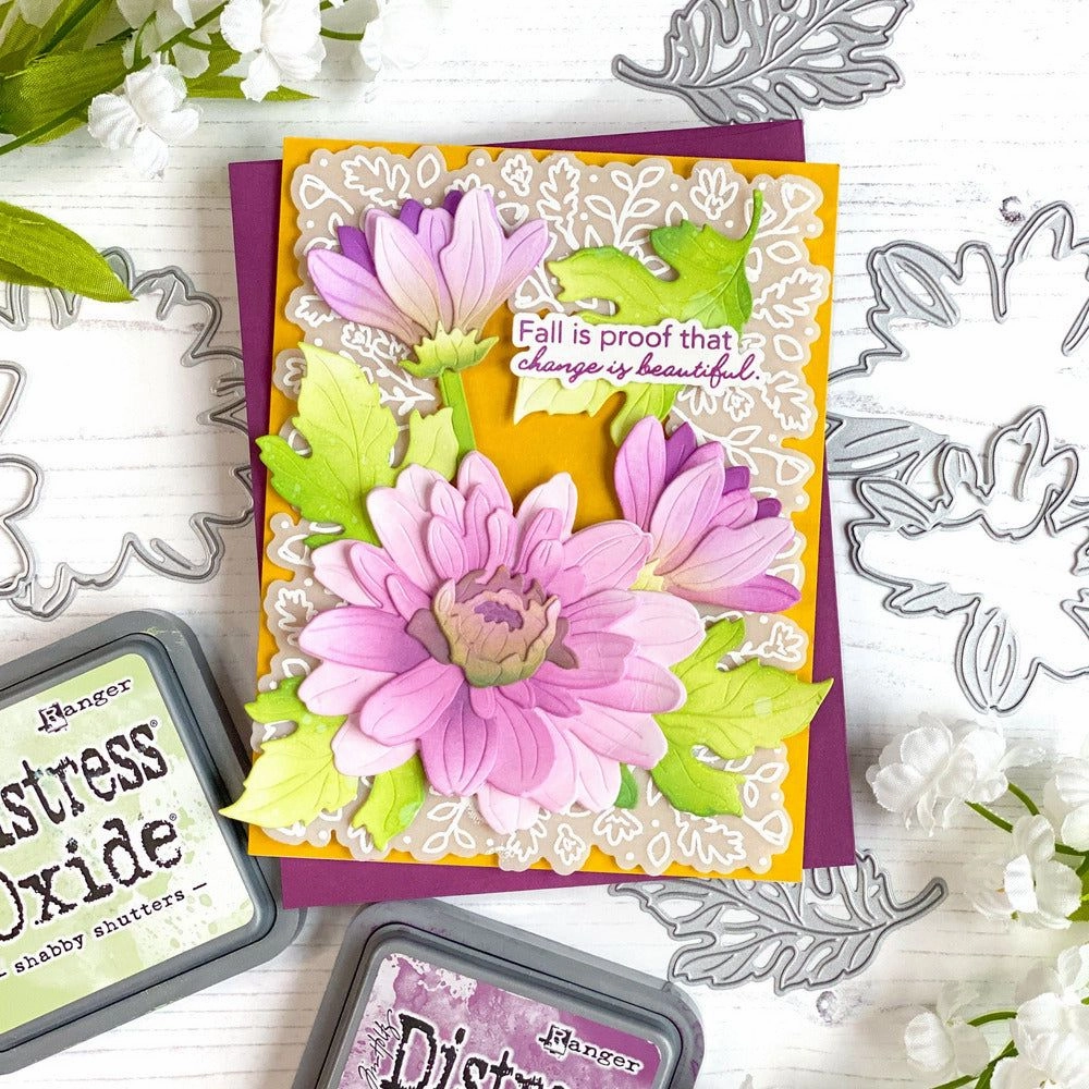 budget Fall Foliage Frame - 6X8 Stamp Set