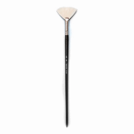 Fan Paintbrush With White Bristles bold expandable