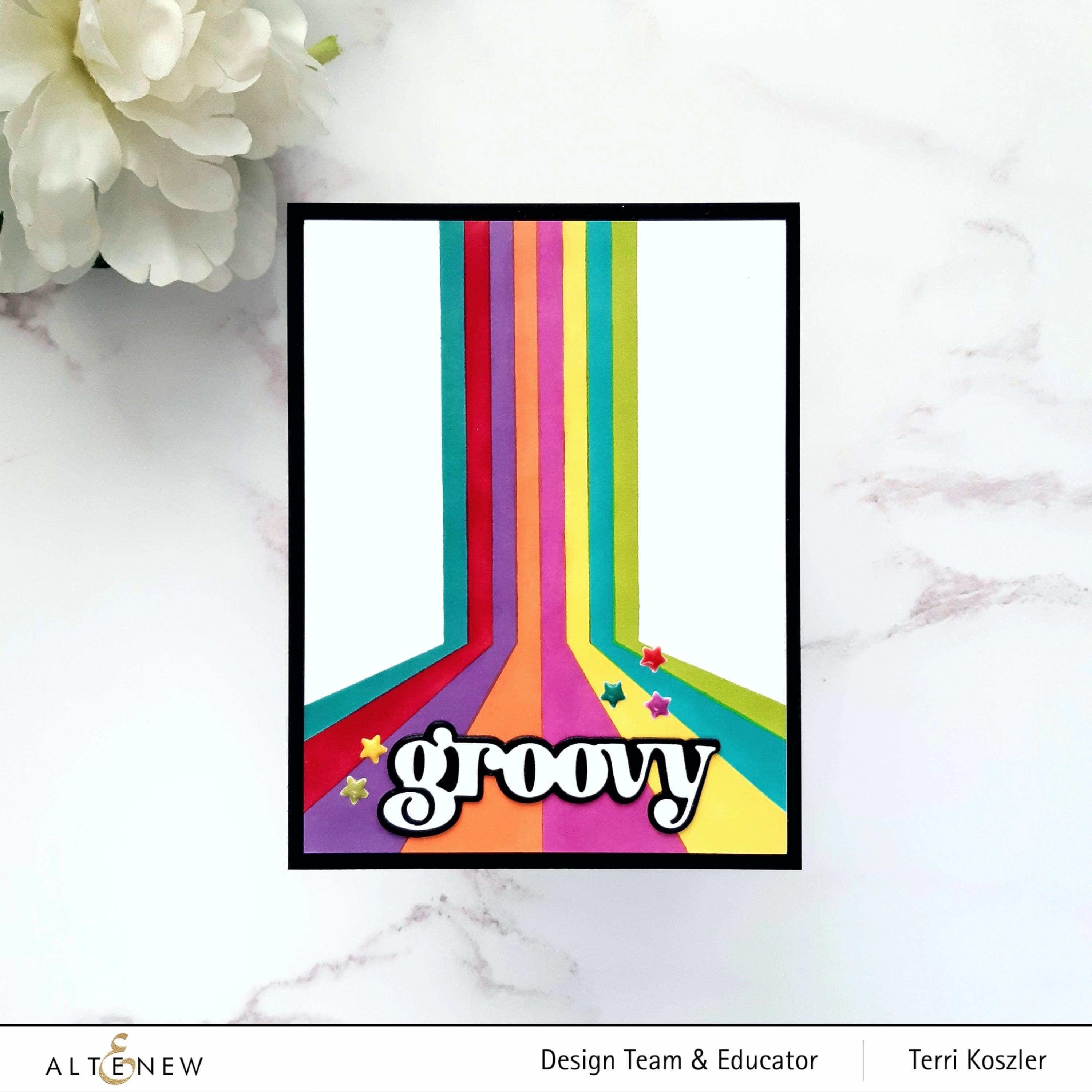 Far Out Phrases Die Set refined colorful