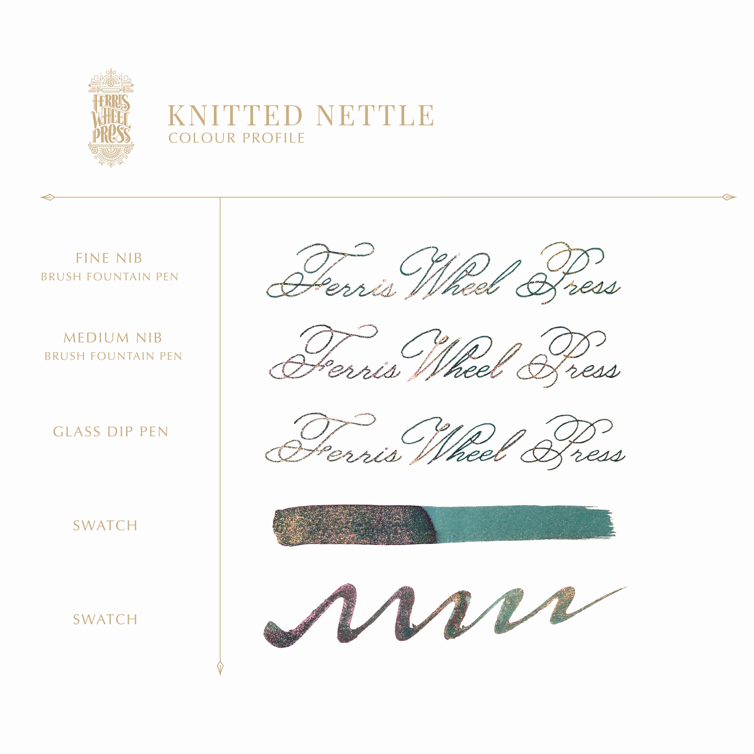tiny linen Ferritales Ink | The Wild Swans - Knitted Nettle
