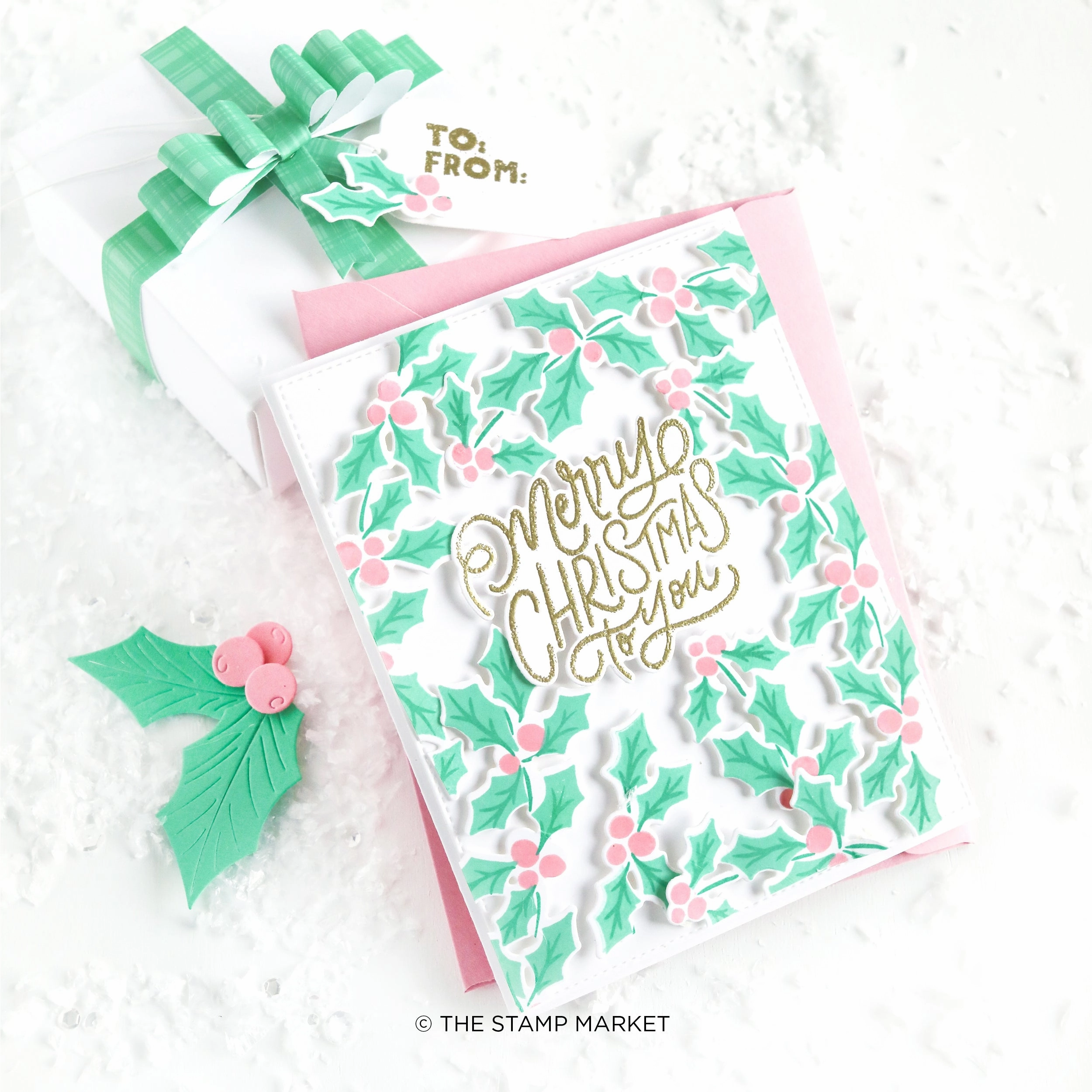 glass Festive Garlands Stamp