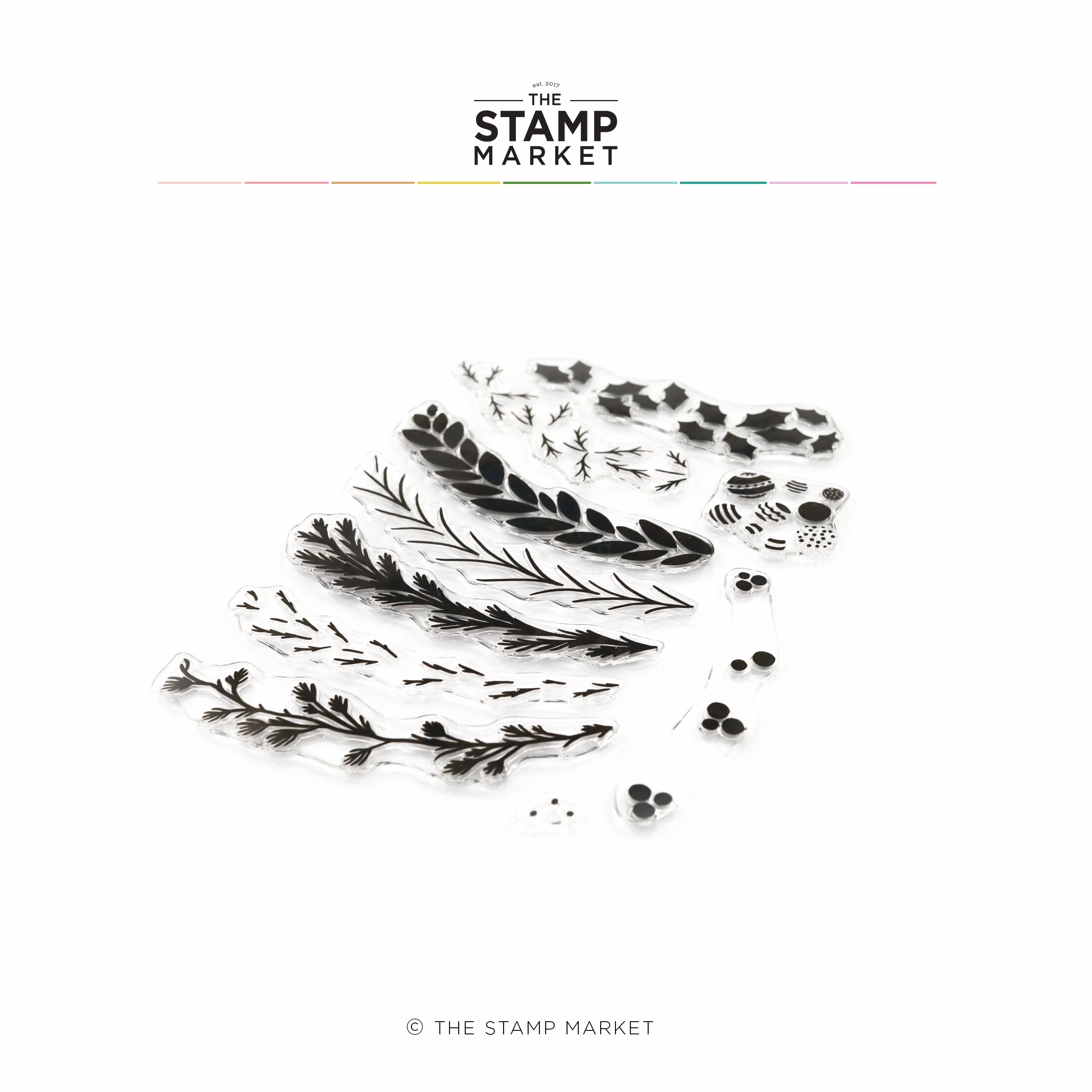 flat Festive Garlands Stamp