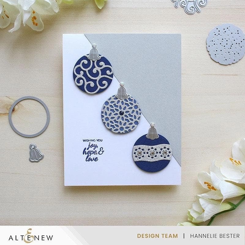 seasonal short Festive Ornaments Layering Die Set