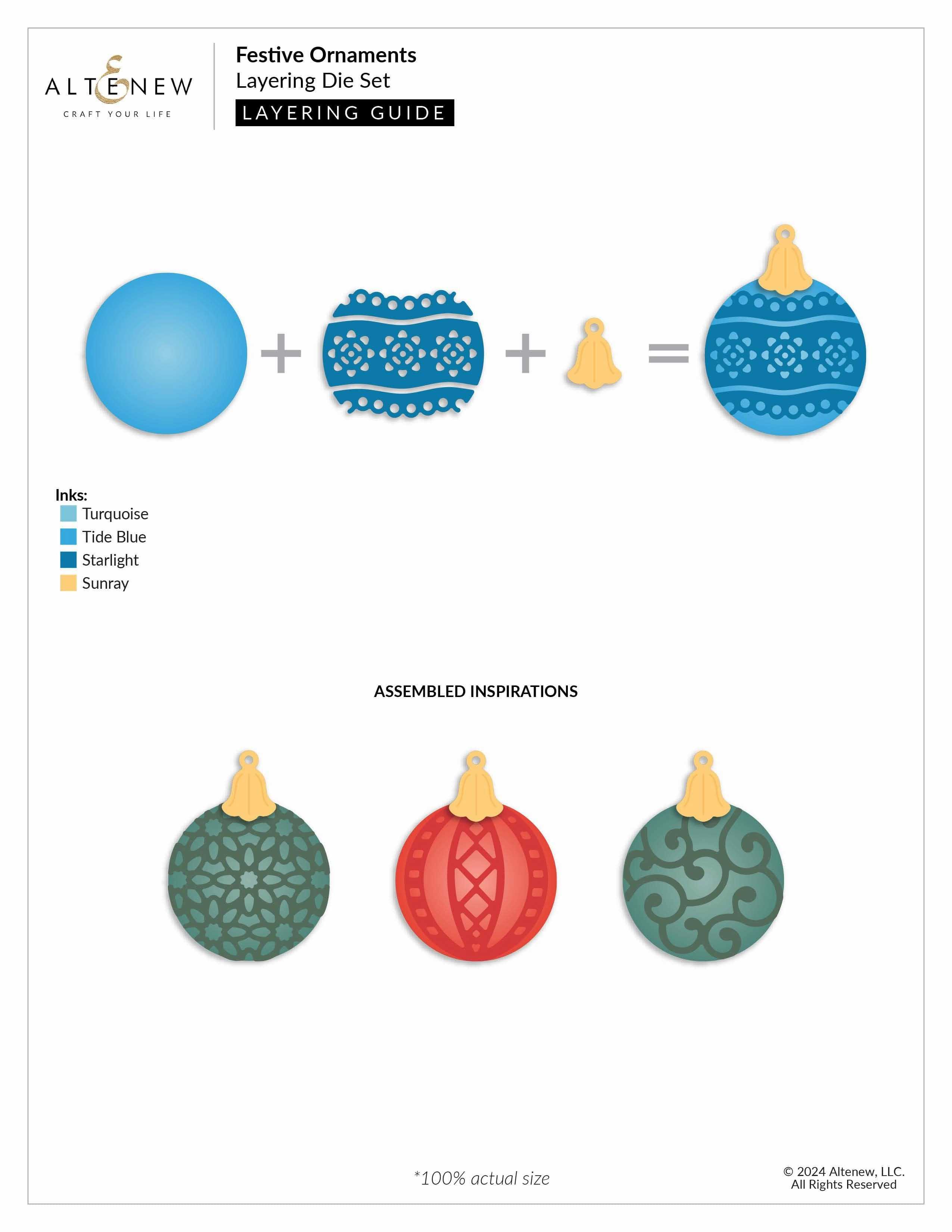 Festive Ornaments Layering Die Set automatic