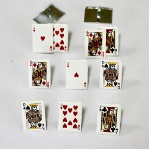 retro bundle Playing Card Brads 12  Pieces