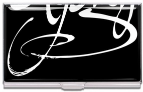 Acme Studio Card Case Calligraphic alloy plastic