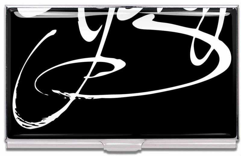 Acme Studio Card Case Calligraphic alloy plastic