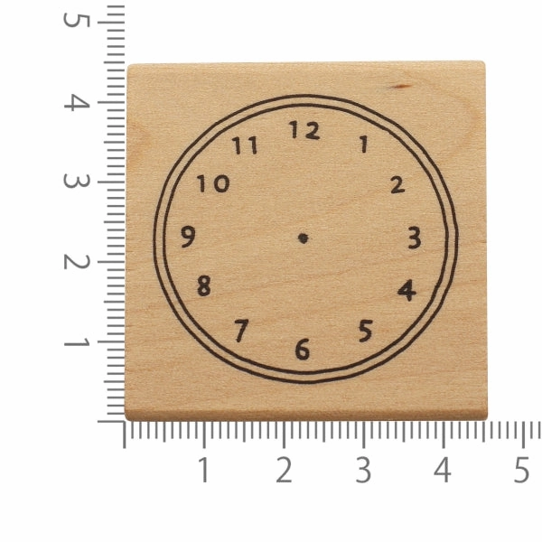 Clock Rubber Stamp vintage