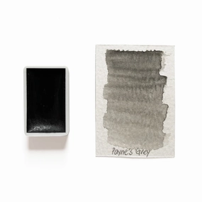 metallic matte Payne'S Grey - Artist Grade Handmade Honey Based Watercolor Paint Full Pan 3.2Ml