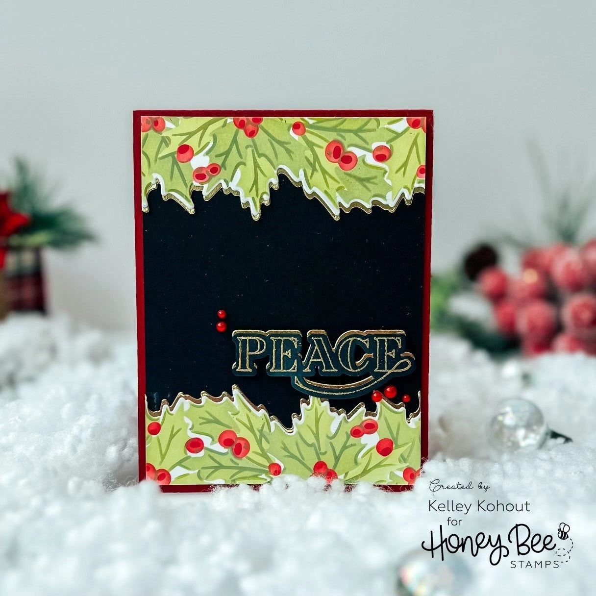 durable Peace, Love, Joy - 4X4 Stamp Set