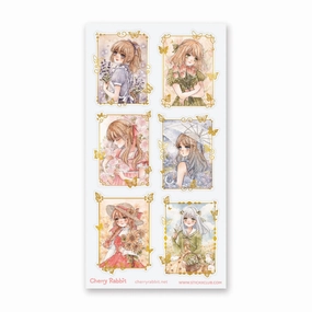 muted deluxe Stickii Spring Snapshots Sticker Sheet