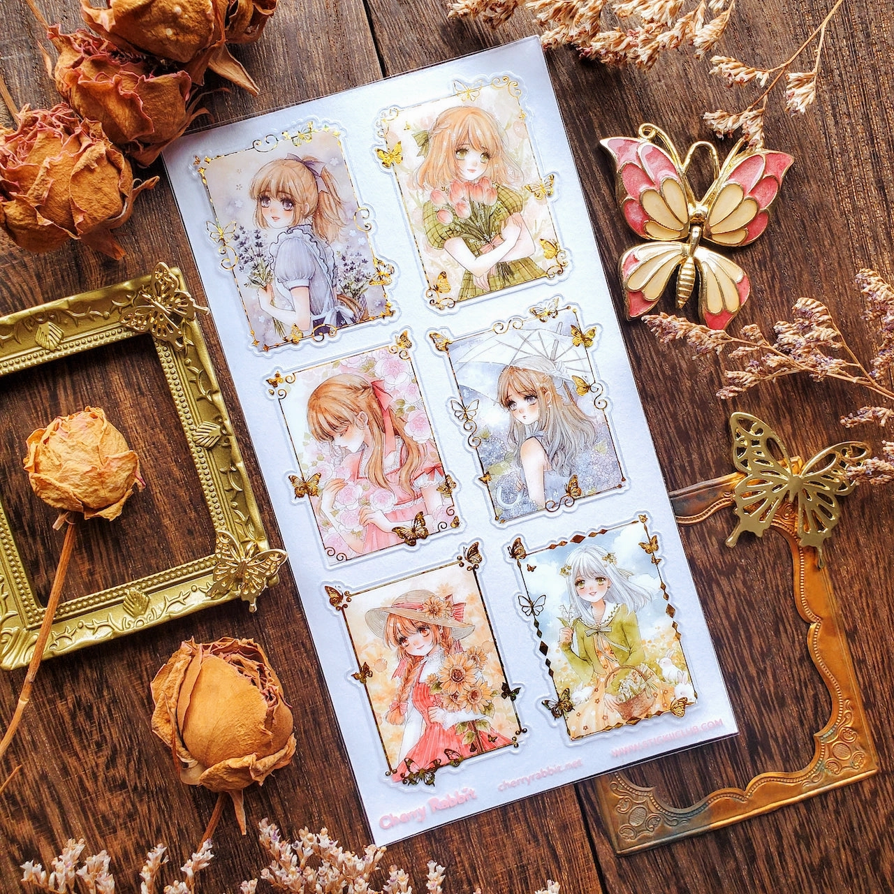 wrapped Stickii Spring Snapshots Sticker Sheet