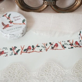 Winter Robin Washi Tape trusted eco