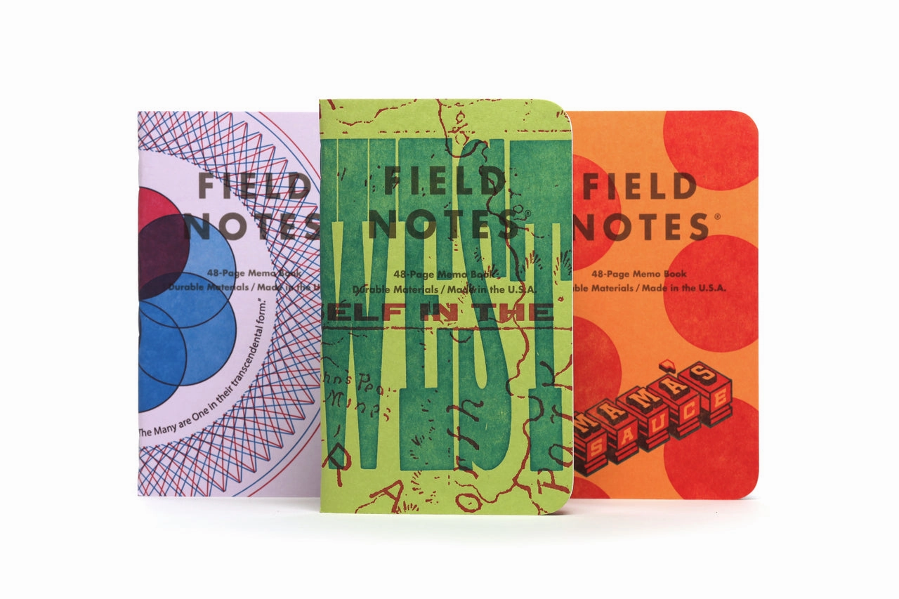 synthetic Field Notes United States Of Letterpress 3-Pack