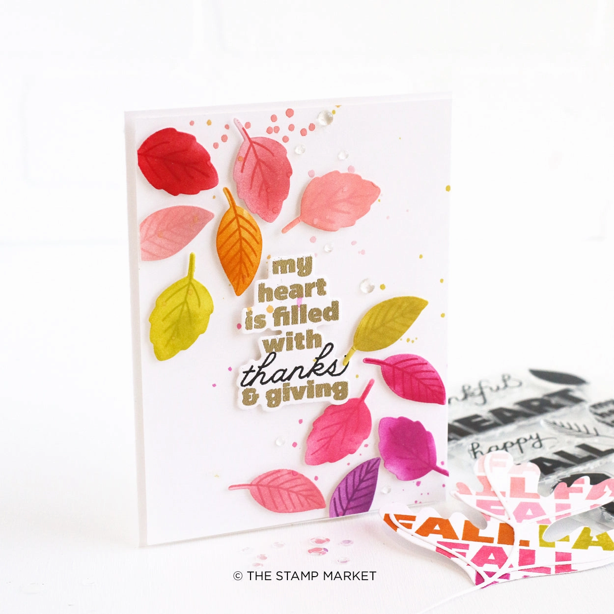 quality paper Filled With Thanks Stamp