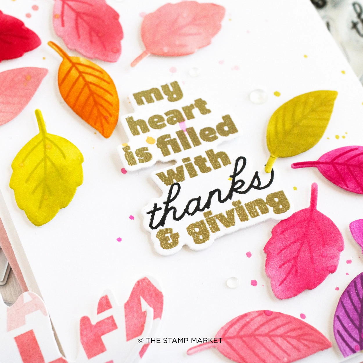 Filled With Thanks Stamp neutral adjustable