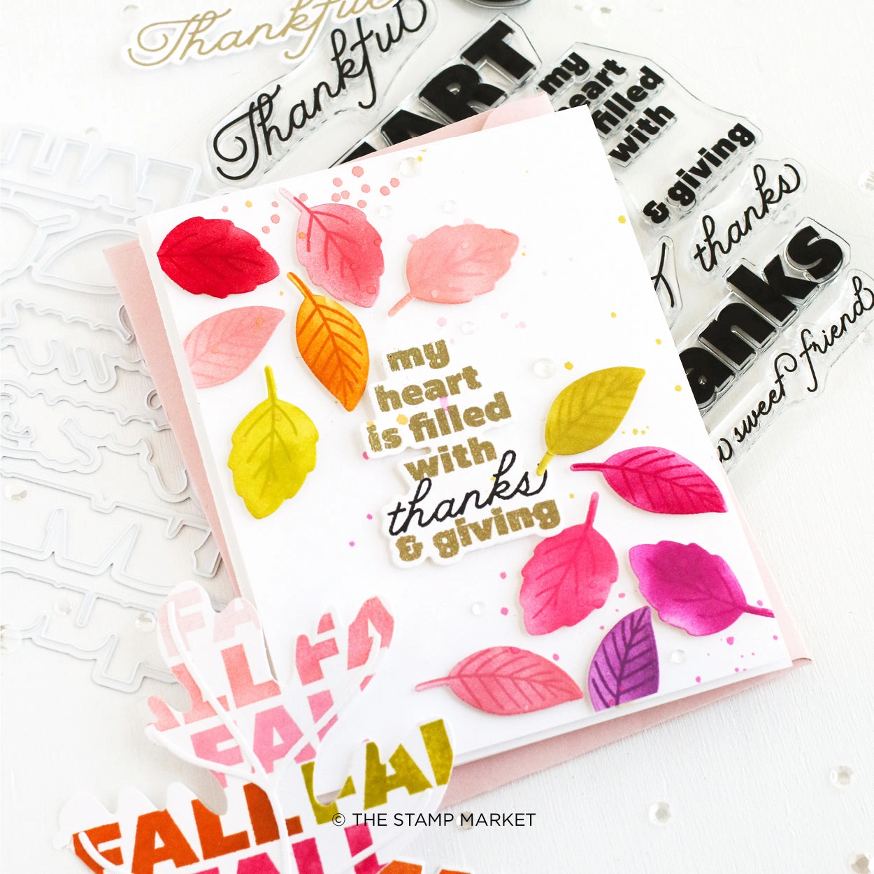 Filled With Thanks Stamp economical