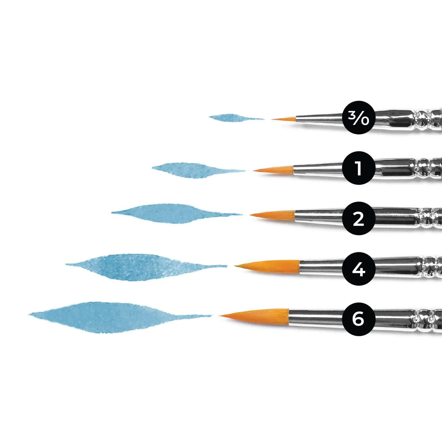 linen matte Fine Watercolor Brushes