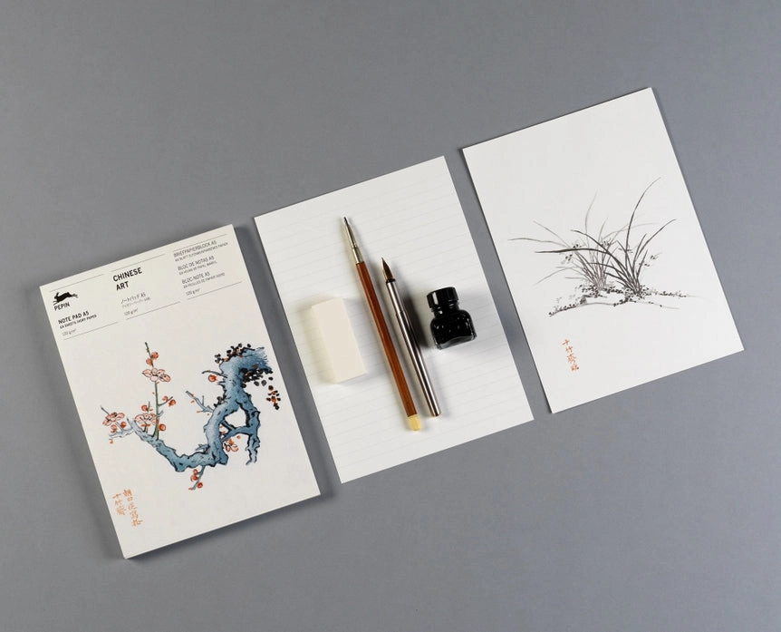Chinese Art A5 Note Pad & Writing Paper rubber seasonal
