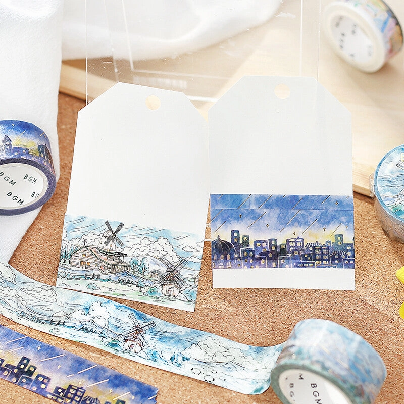 City Of Shooting Stars Washi Tape metal