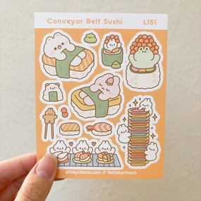 Conveyor Belt Sushi Sticker Sheet bundle special