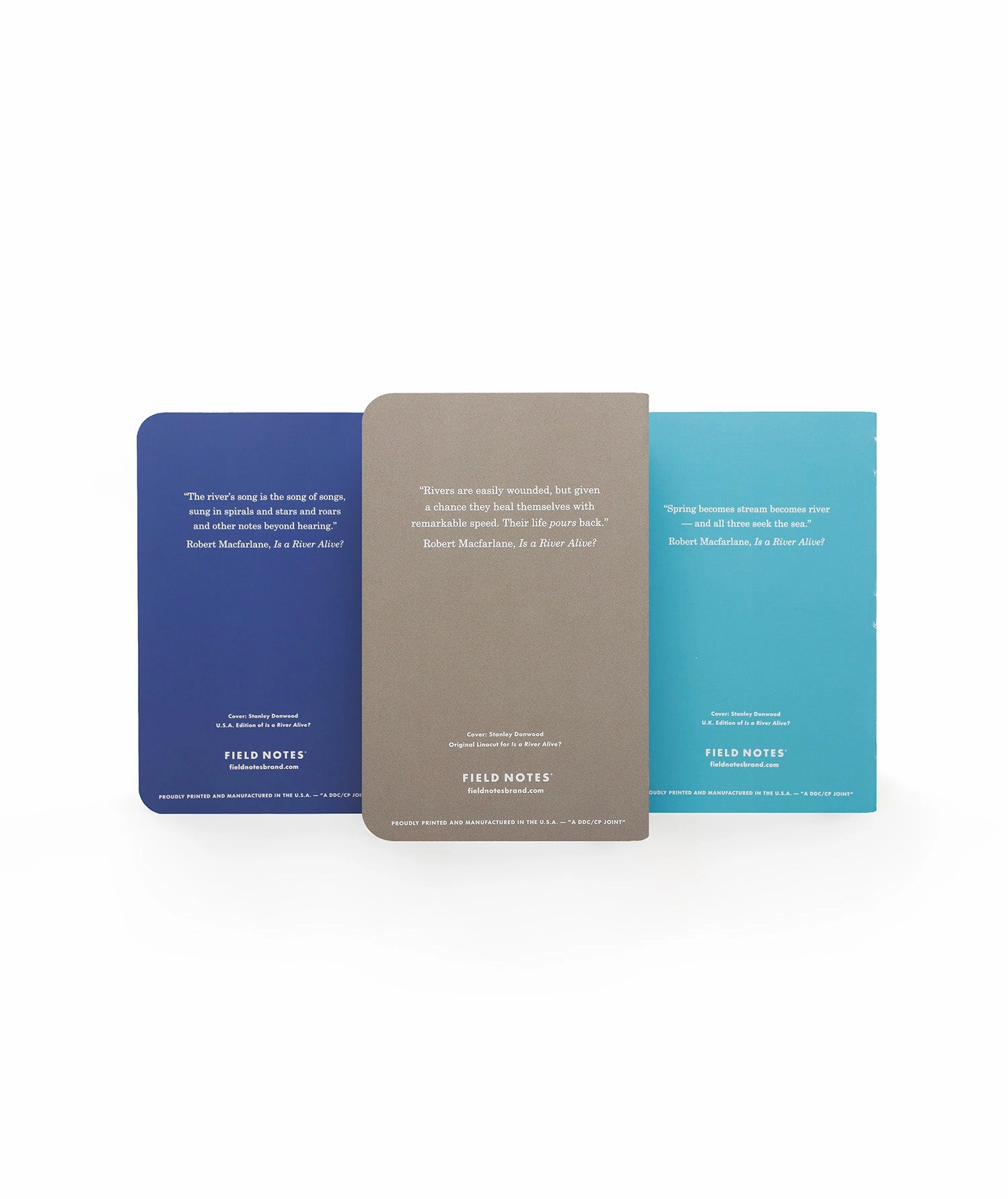 heatproof thin Field Notes Is A River Alive Edition 3-Pack