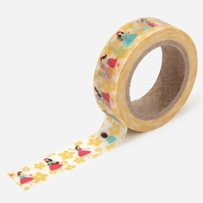 Hawaiian Hula Washi Tape classic flat