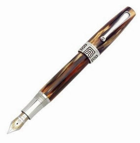 Montegrappa Extra 1930 Turtle Brown Celluloid Fountain Pen solid