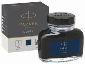 Parker Quink Bottles - Blue-Black bamboo