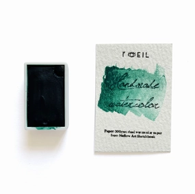 small alloy Phthalocyanine Green Pg7 - Artist Grade Handmade Honey Based Watercolor Paint Full Pan 3.2Ml