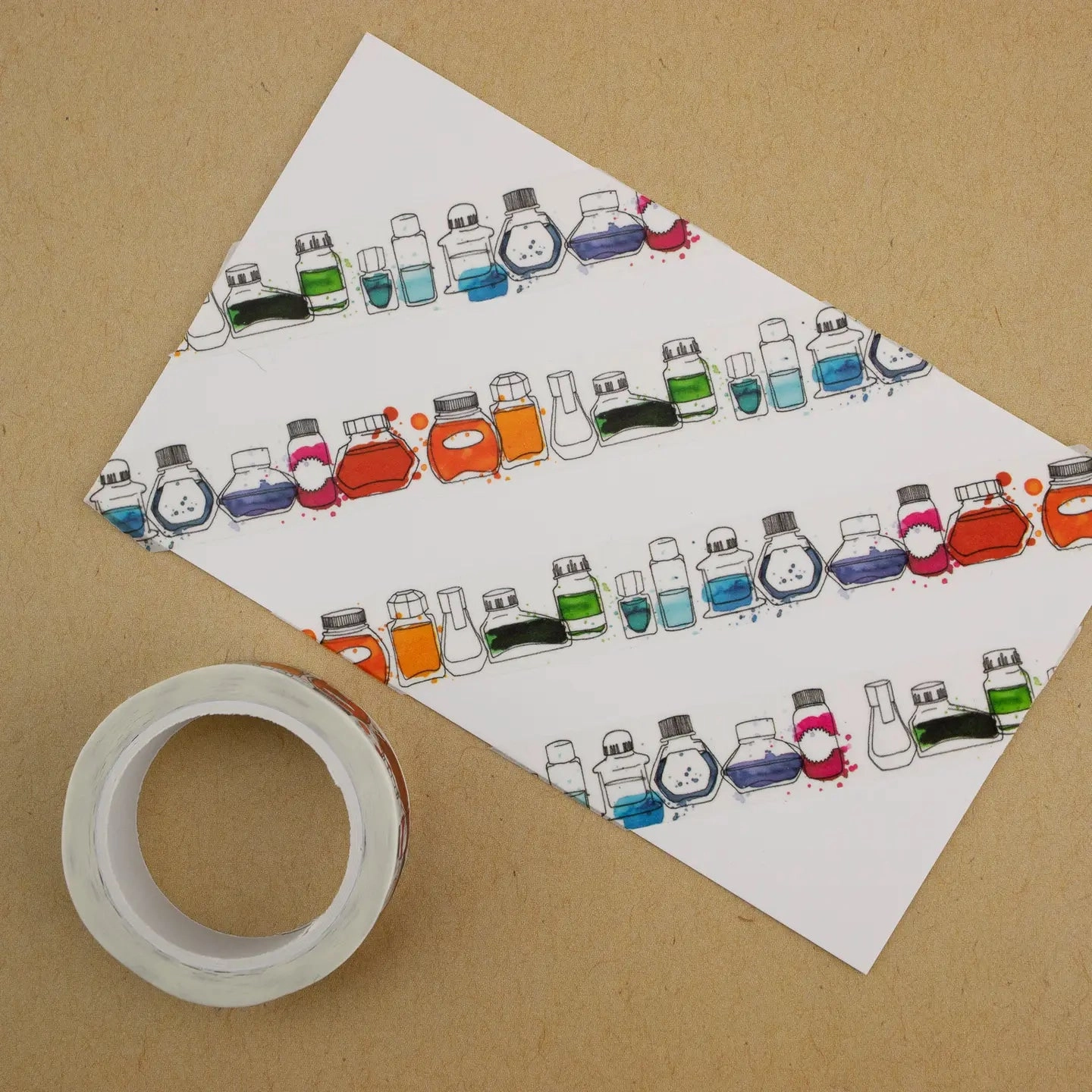 "Inky Dreams" Ink Bottle Washi Tape sleek
