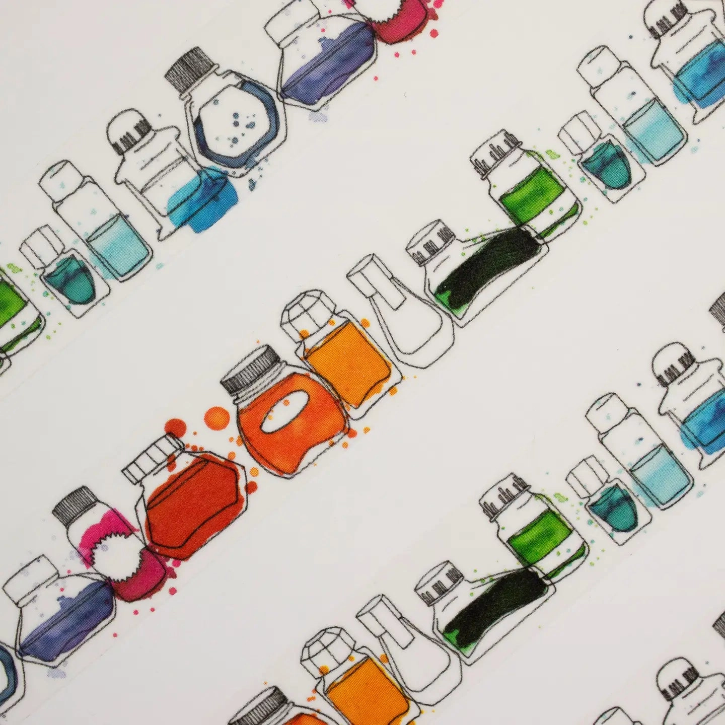 "Inky Dreams" Ink Bottle Washi Tape wholesale cool