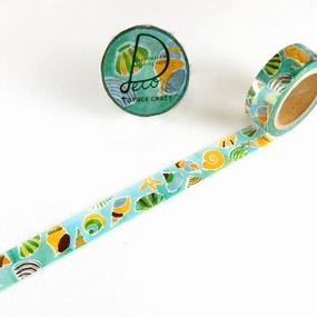 Shellfish Washi Tape Gold Foil Round Top Shell boxed small