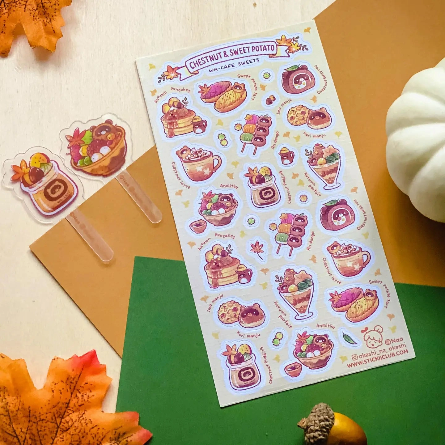 Stickii Seasonal Sweets Sticker Sheet stackable