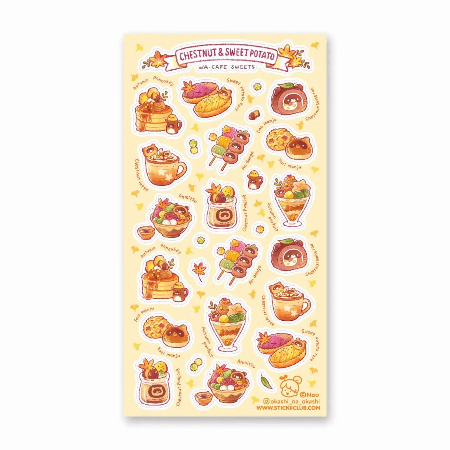 mini giant Stickii Seasonal Sweets Sticker Sheet