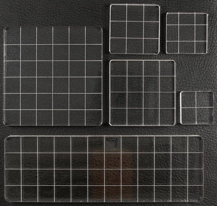 Studio Series Acrylic Block Stamp Set (6 Clear Blocks) large