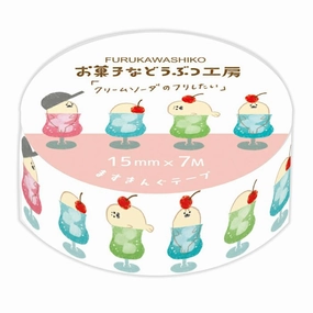 tall Sweets Animal Workshop Washi Tape Cream Soda