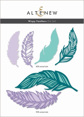 seasonal Wispy Feathers Layered Die Set