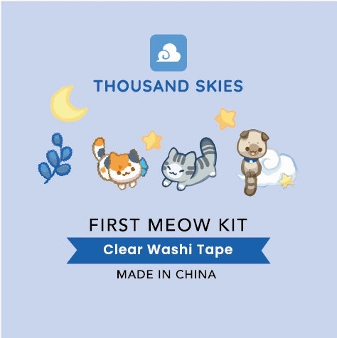 minimalist biodegradable First Meow Kit Kittens Pet Tape