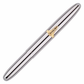 Fisher Chrome Bullet Space Pen W/ Shuttle Emblem neutral