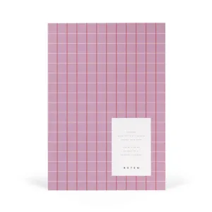 classic Notem Vita Softcover Notebook - Medium, Rose Grid, Lined