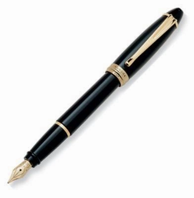 Aurora Ipsilon Resin Black Fountain Pen colorful