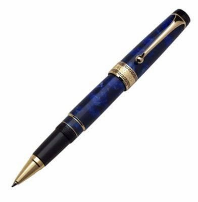 Aurora Optima Auroloide Gold Blue Rollerball Pen exclusive