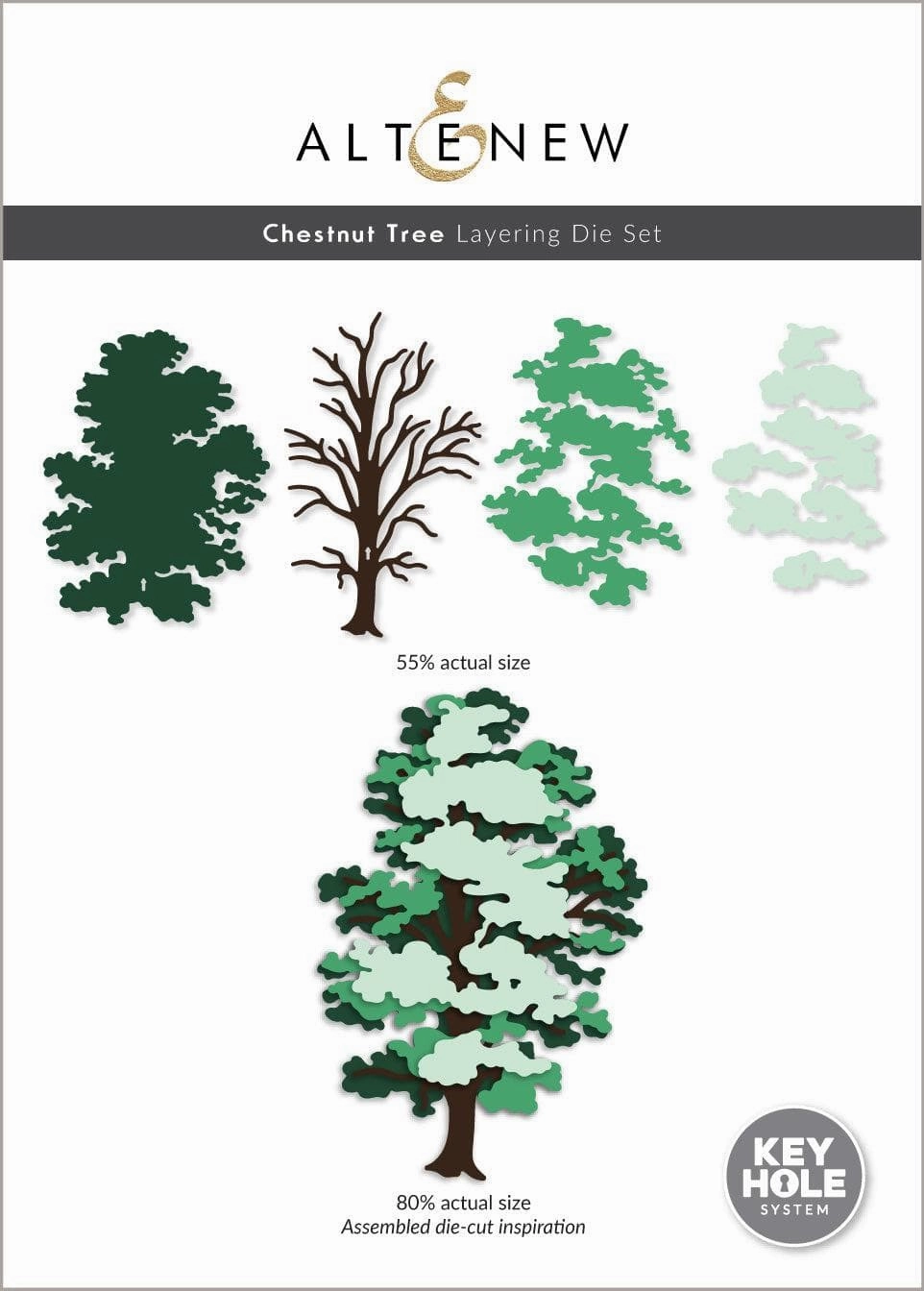 Chestnut Tree Layering Die Set springloaded heatproof