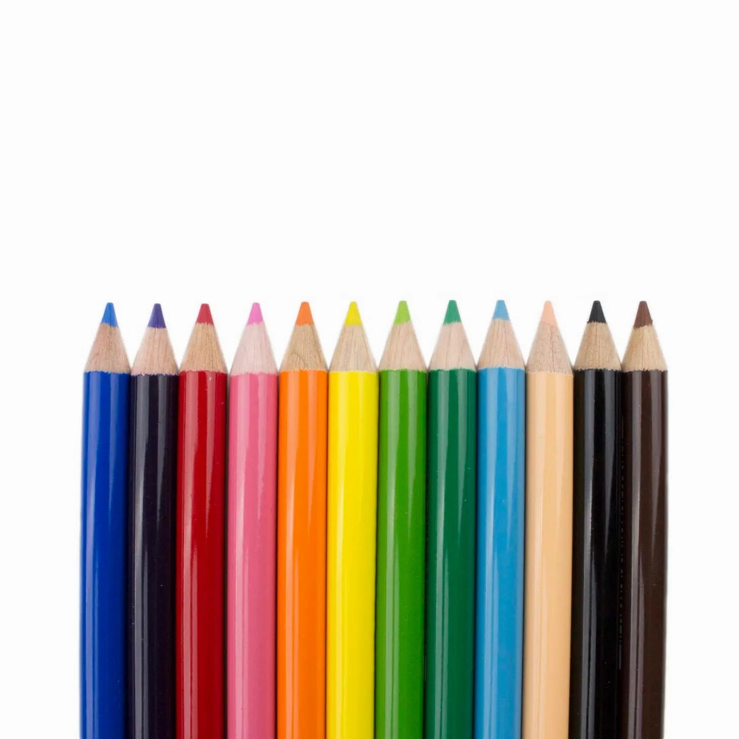 square bamboo Colored 1500 Series Pencils In Tin (Pack Of 12)