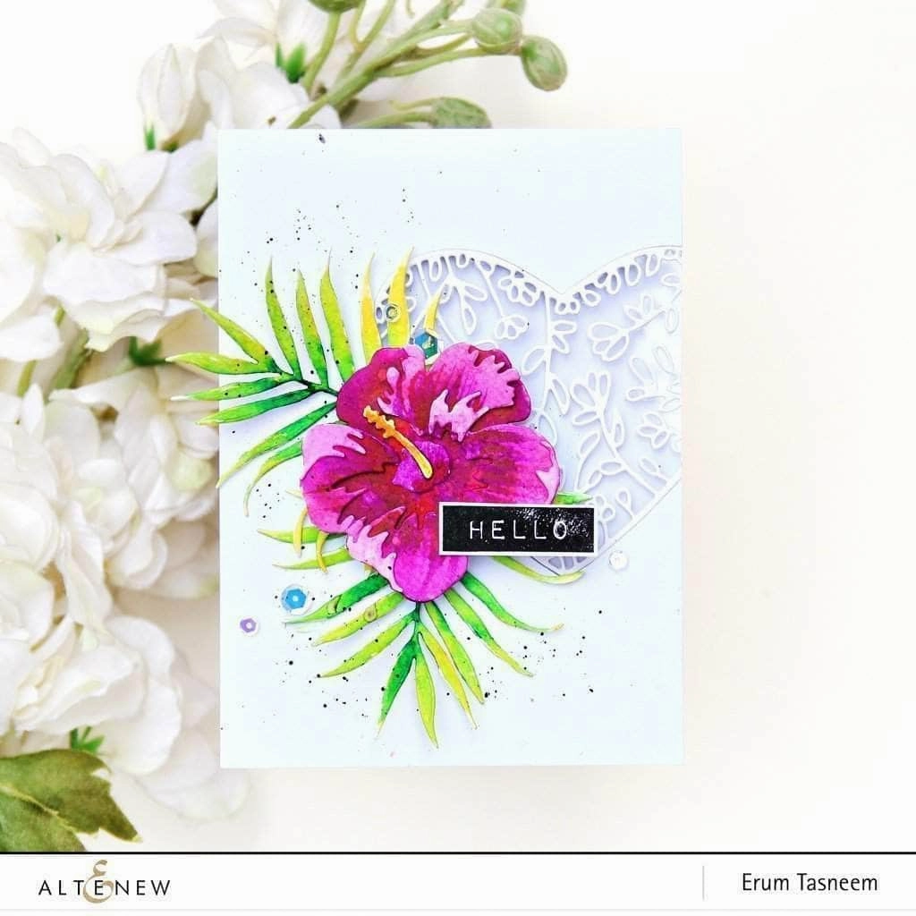resin Hibiscus Garden 3D Die Set