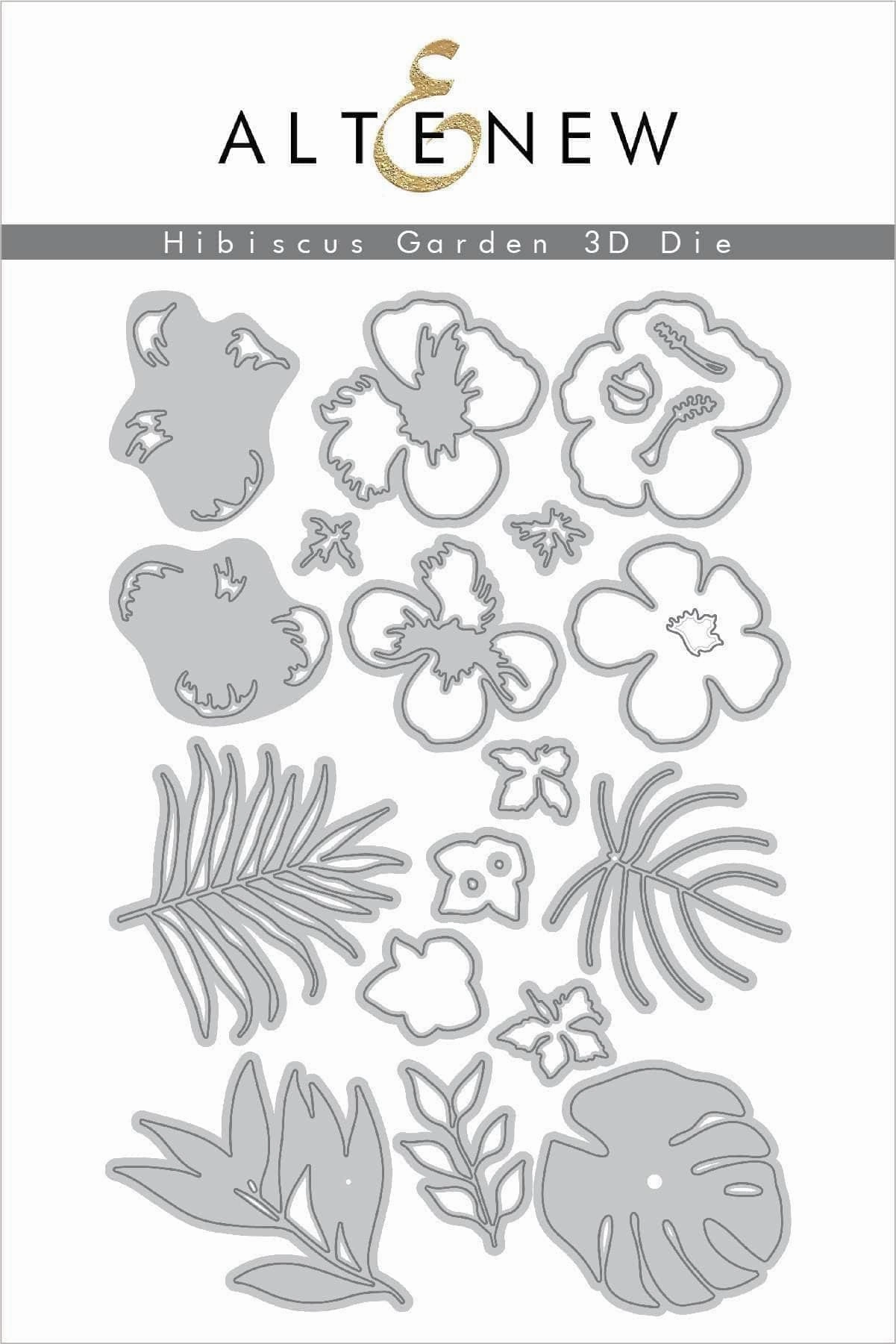 Hibiscus Garden 3D Die Set durable