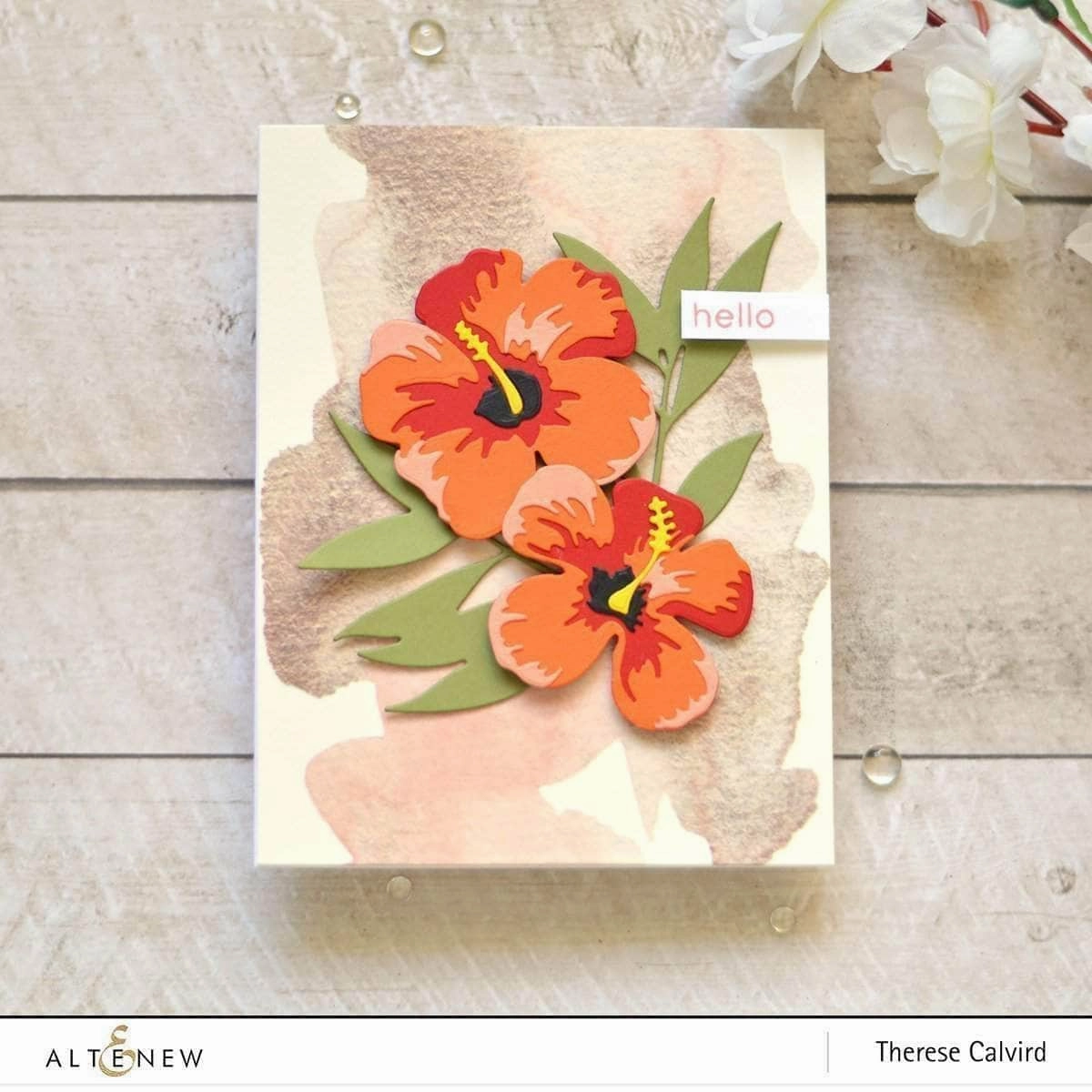 strong synthetic Hibiscus Garden 3D Die Set