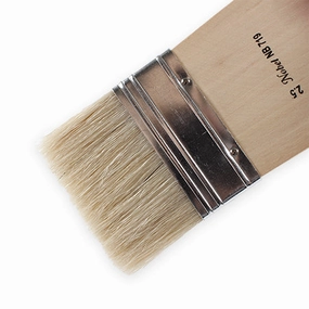 Flat Hog Bristles Brushes large